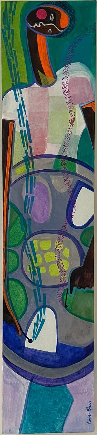 Pan Side painting series by Amber Shaw